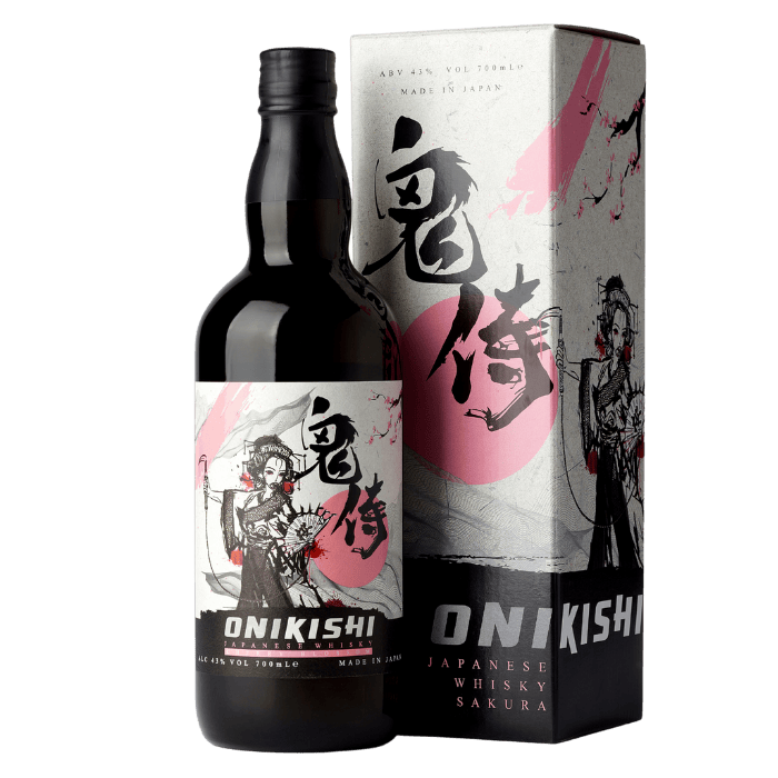 Onikishi Cherry Blossom Cask Blended Japanese Whisky 70cl