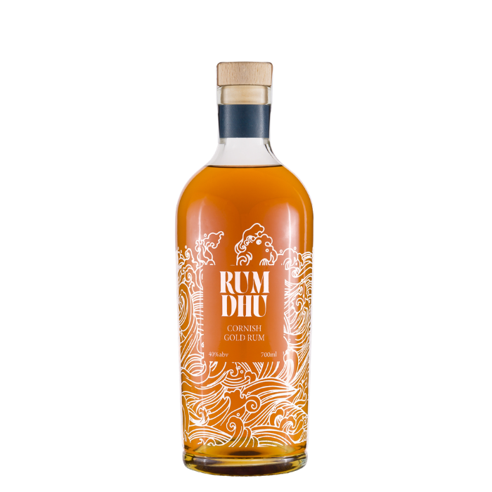 Mounts Bay Distillery Rum Dhu Cask Aged Gold Rum 70cl