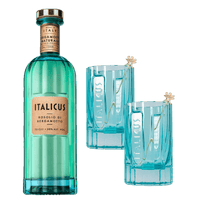 Italicus Rosolio di Bergamotto 70cl Glass Bundle