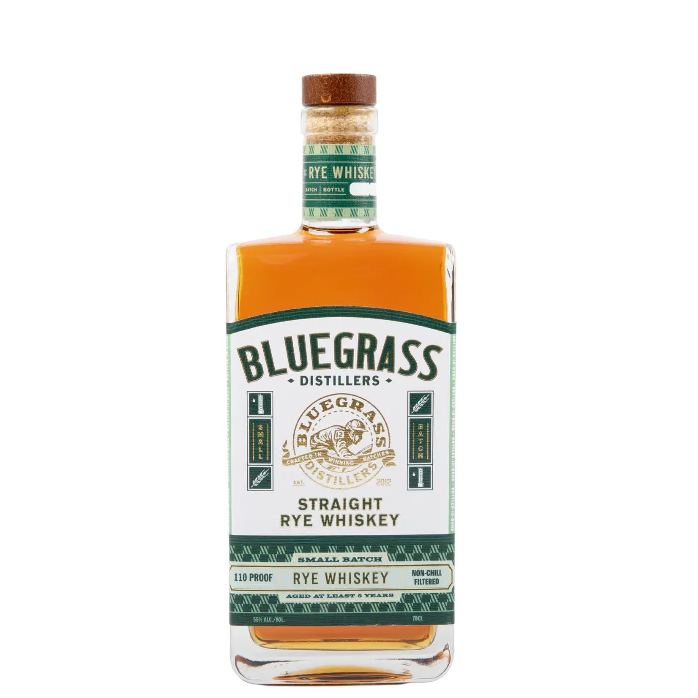 Bluegrass Distillers Straight Rye Whiskey 70cl